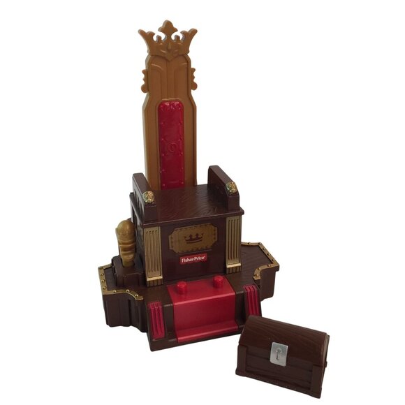 Fisher Price Imaginext Castle Battle Plan Set w/Knight Figure Table Throne - Picture 2 of 9